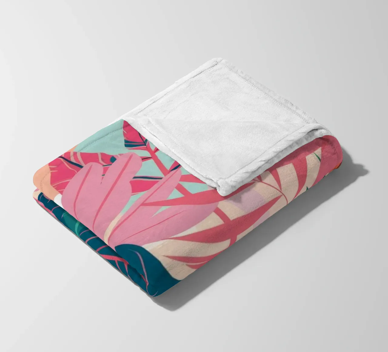 Paradiso rosa tropicale coperta in pile da Haven Mirage