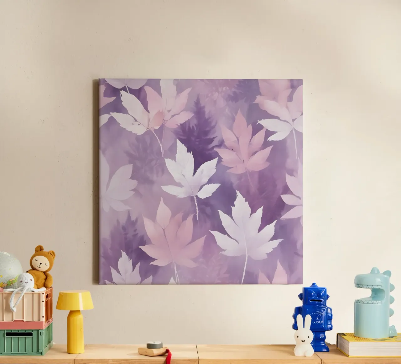 Bladeren_5 canvas met Baklijst van Farb- und Blütenzauber by LK