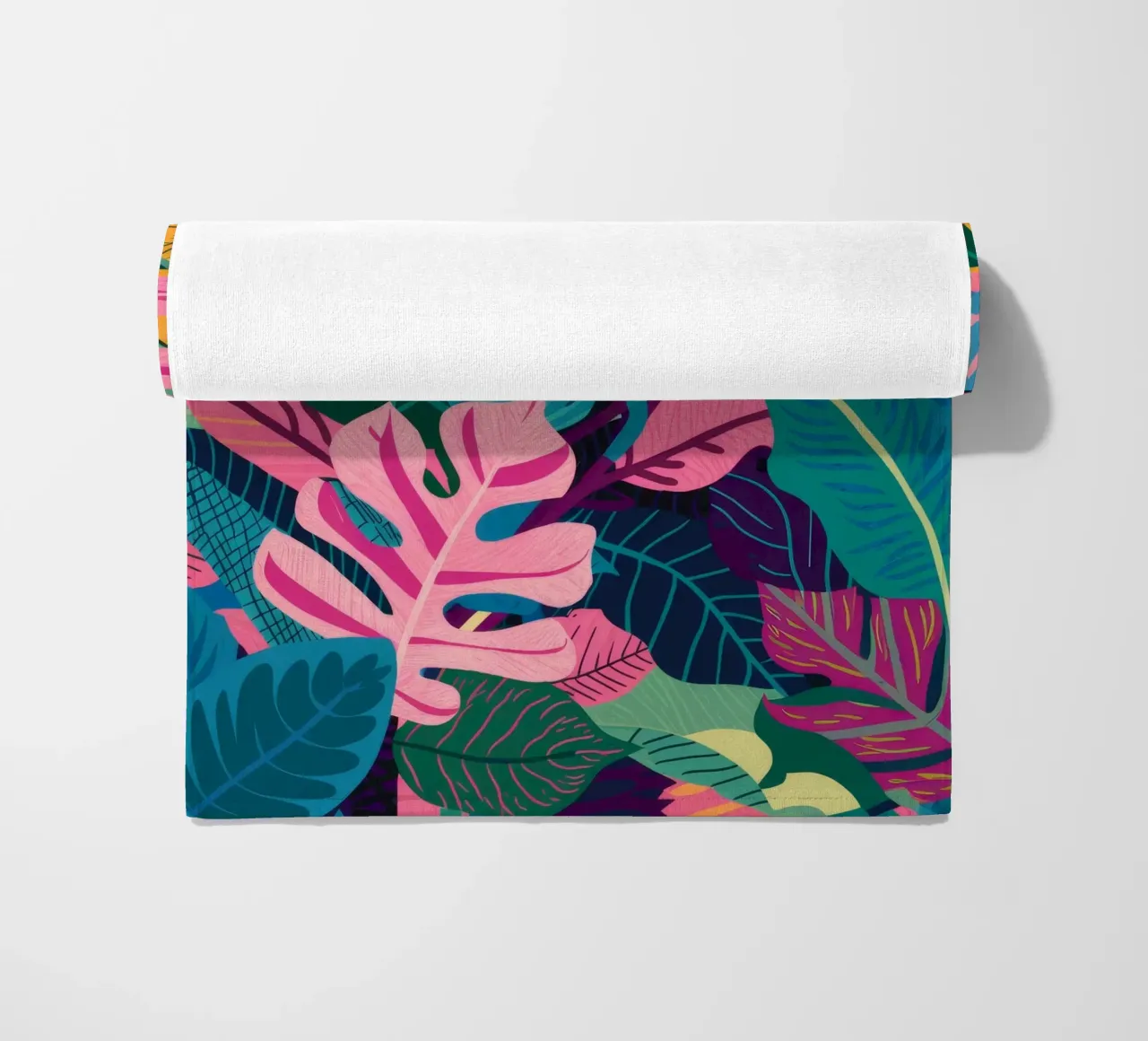 Lush Leaf Canopy beach towel by Paez Harmony