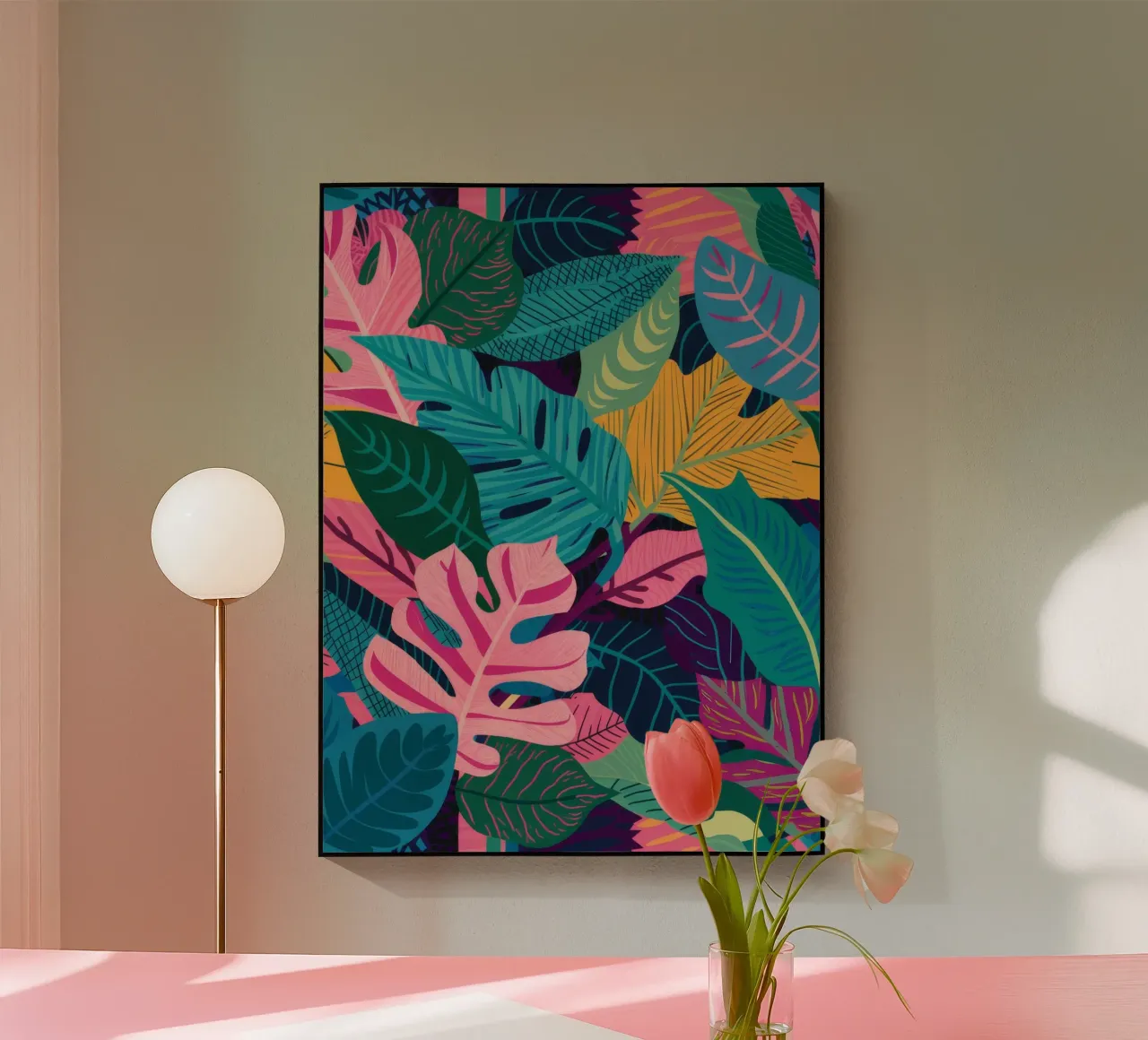 Lush Leaf Canopy acrylic glass by Paez Harmony