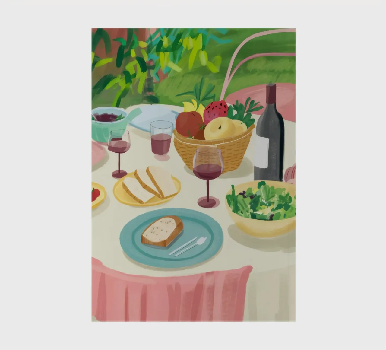 Garden Feast Al Fresco notebook by Haven Mirage