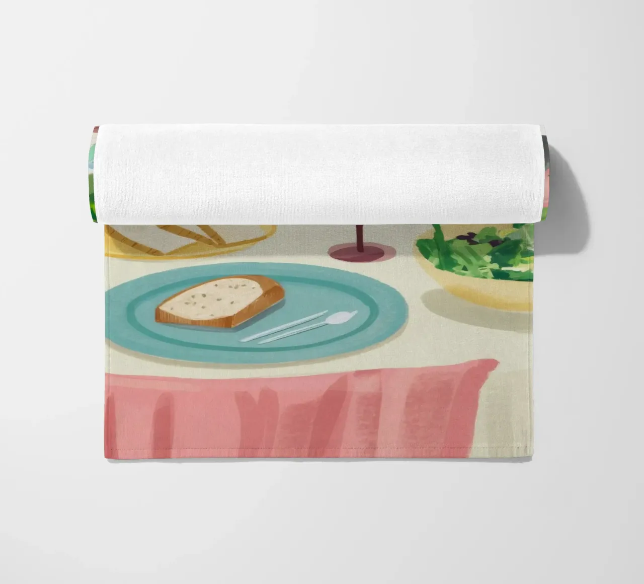 Garden Feast Al Fresco beach towel by Haven Mirage