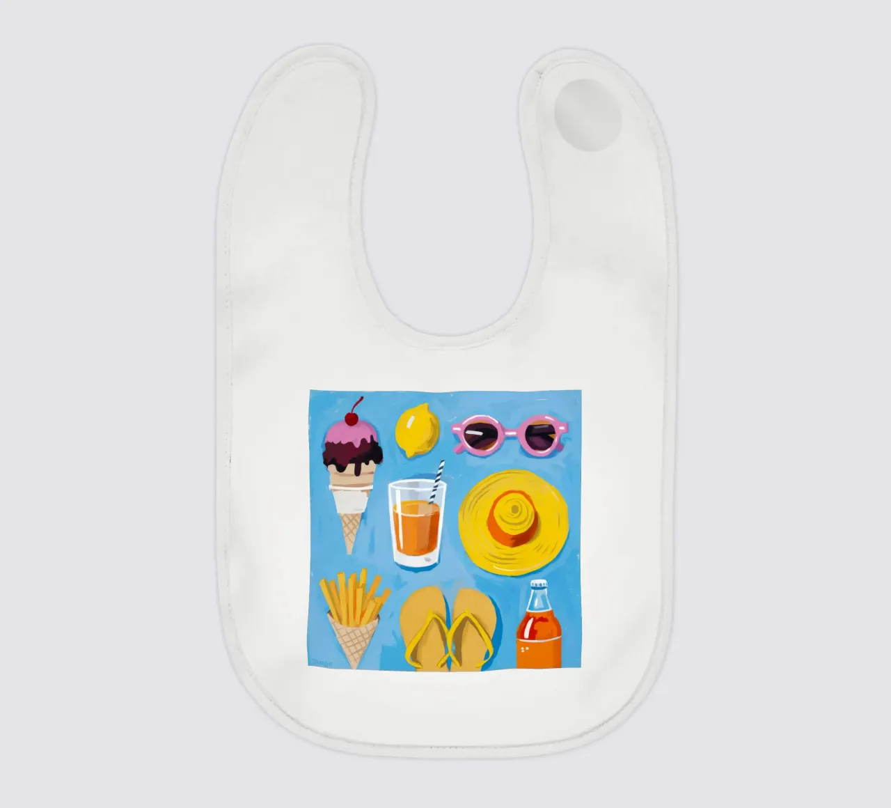 Summer Essentials Flatlay Babylätzchen von Jasper Rune