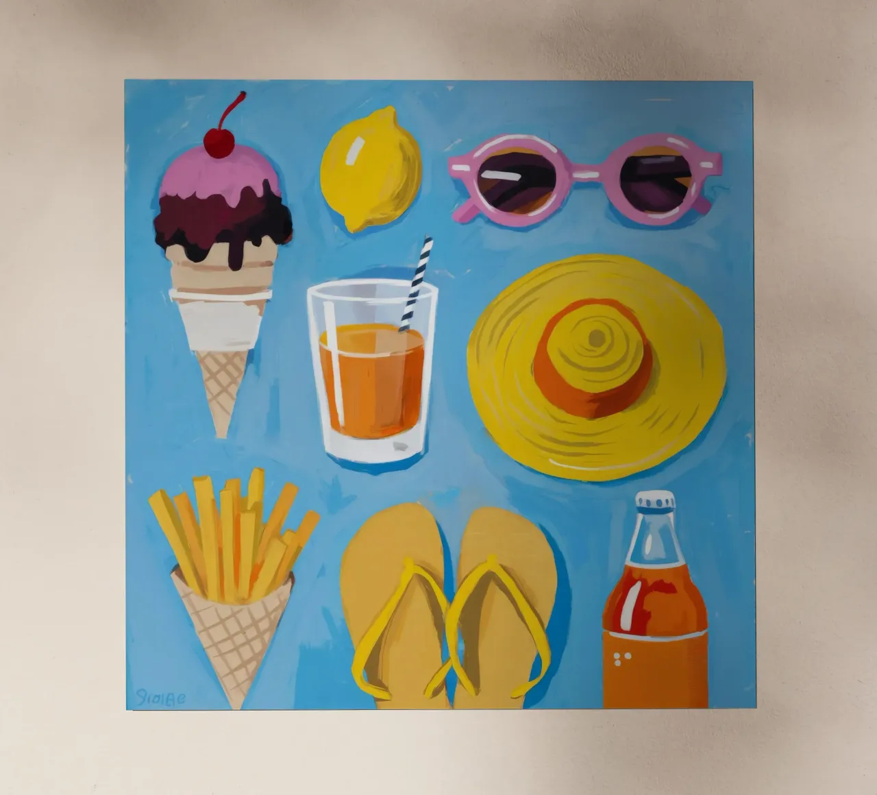 Summer Essentials Flatlay pellicola backlit da Jasper Rune