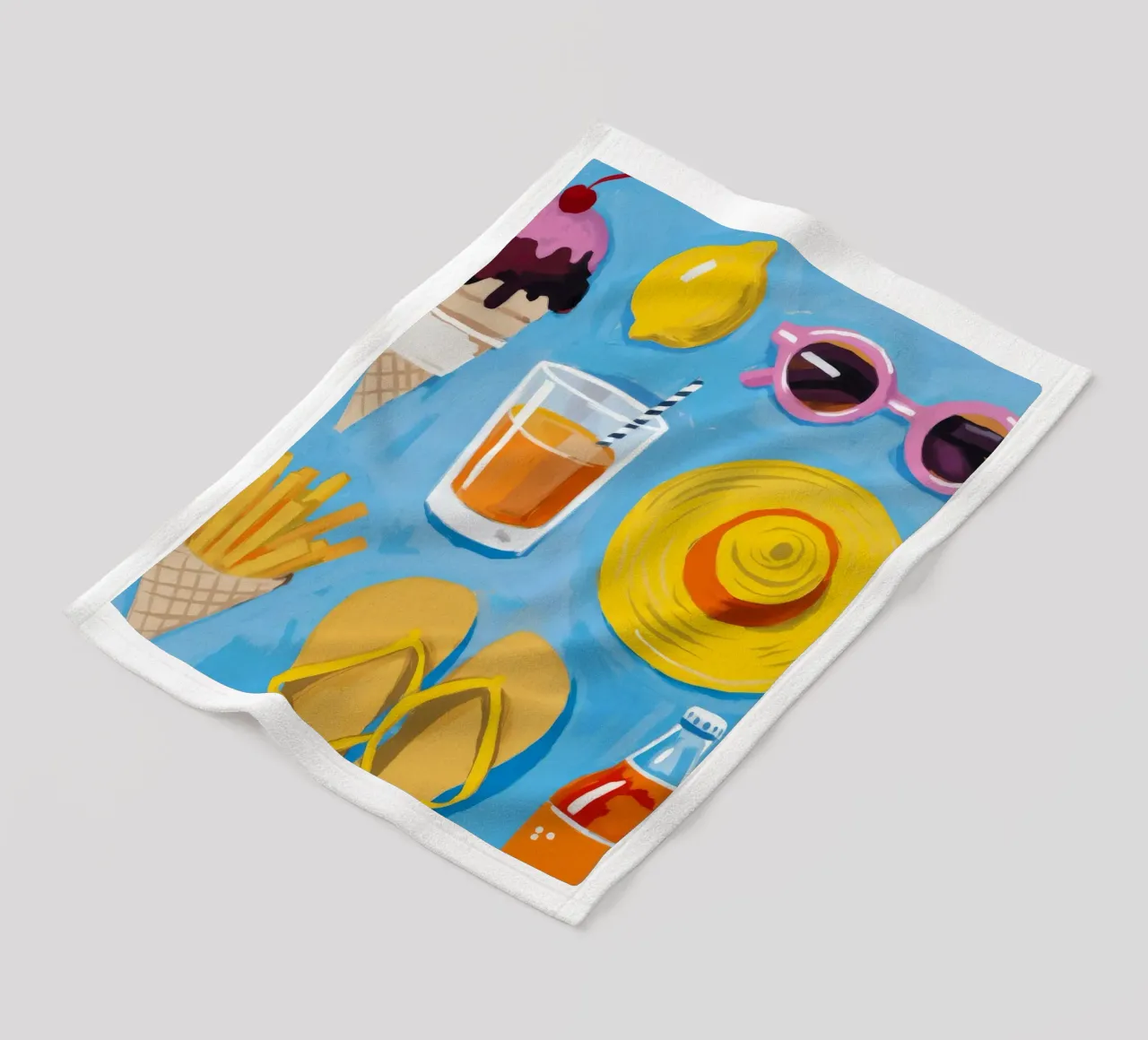 Summer Essentials Flatlay Fleecedecke von Jasper Rune