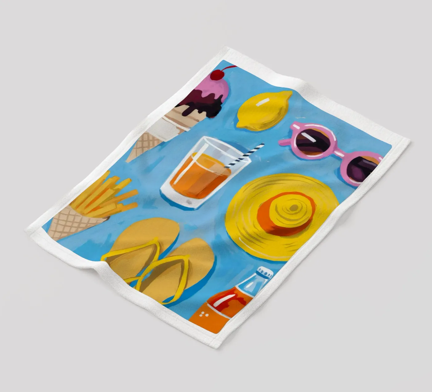 Summer Essentials Flatlay plaid polaire de Jasper Rune