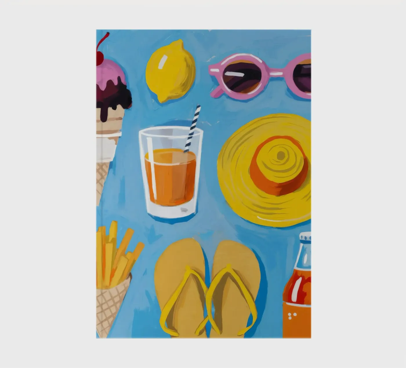 Summer Essentials Flatlay notebook by Jasper Rune