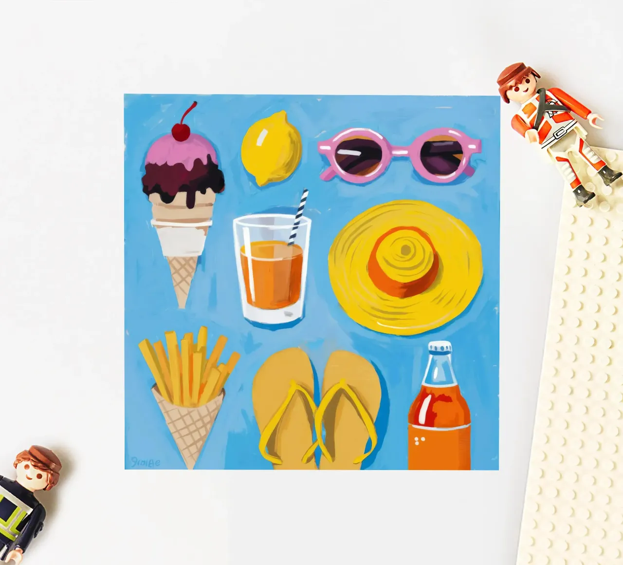 Summer Essentials Flatlay sticker by Jasper Rune