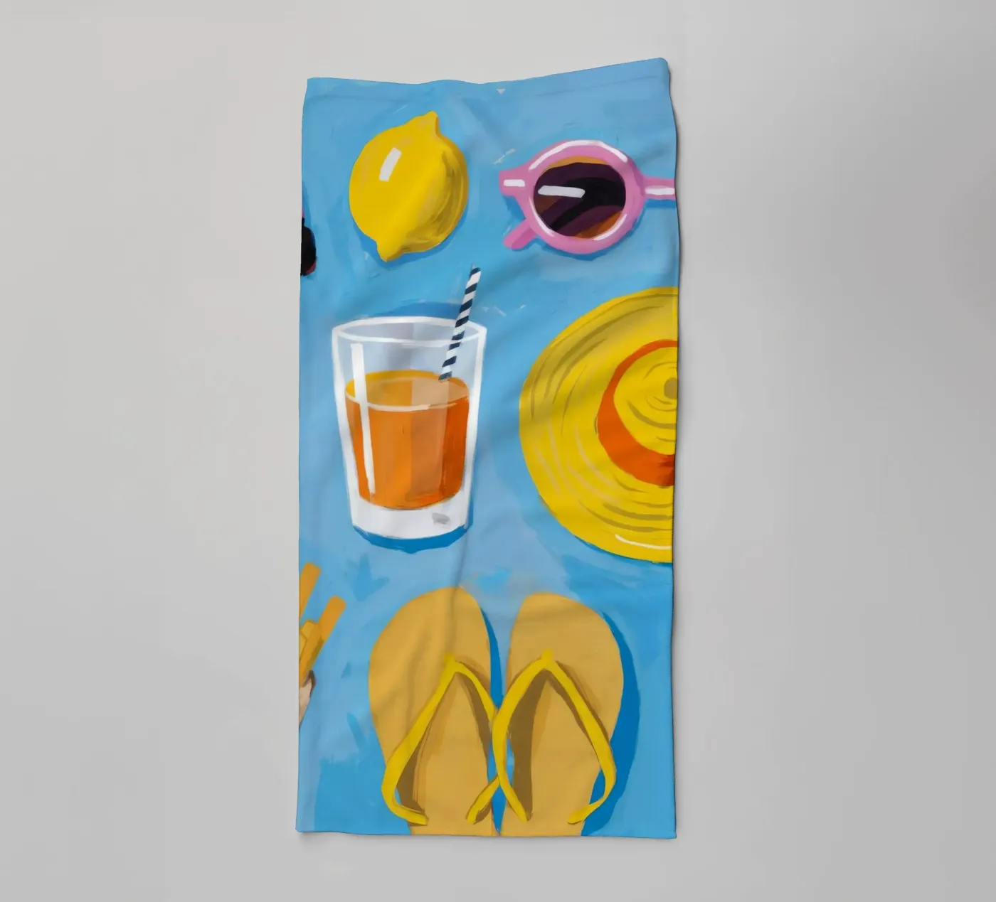 Zomer Essentials Flatlay badhanddoek van Jasper Rune