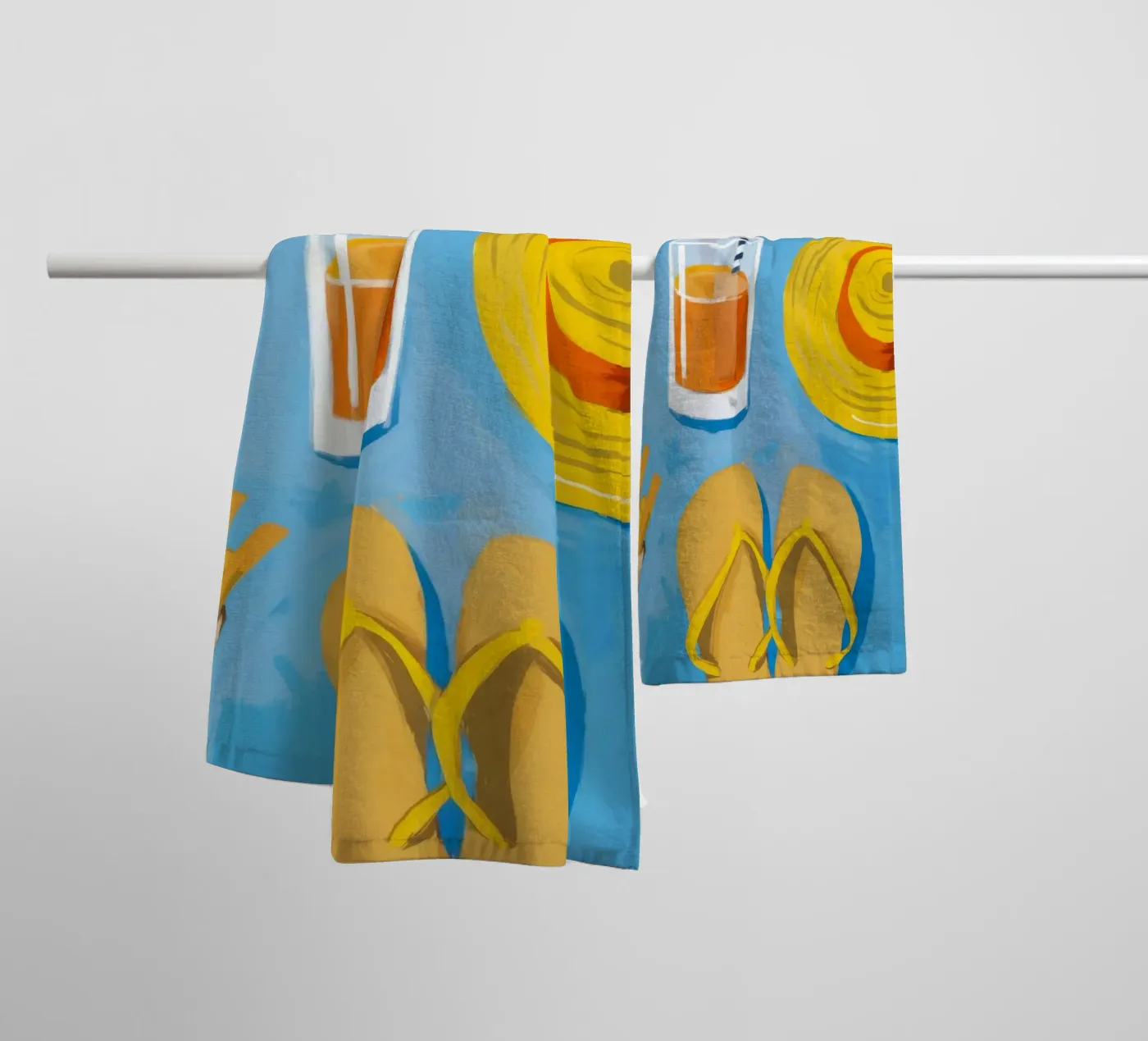 Zomer Essentials Flatlay badhanddoek van Jasper Rune