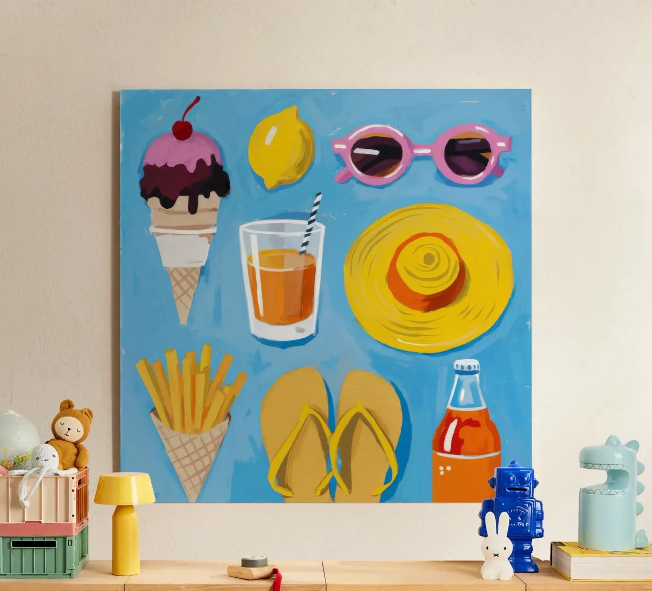 Summer Essentials Flatlay plexiglas de Jasper Rune