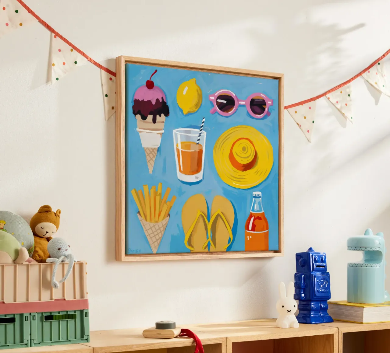 Summer Essentials Flatlay canvas by Jasper Rune