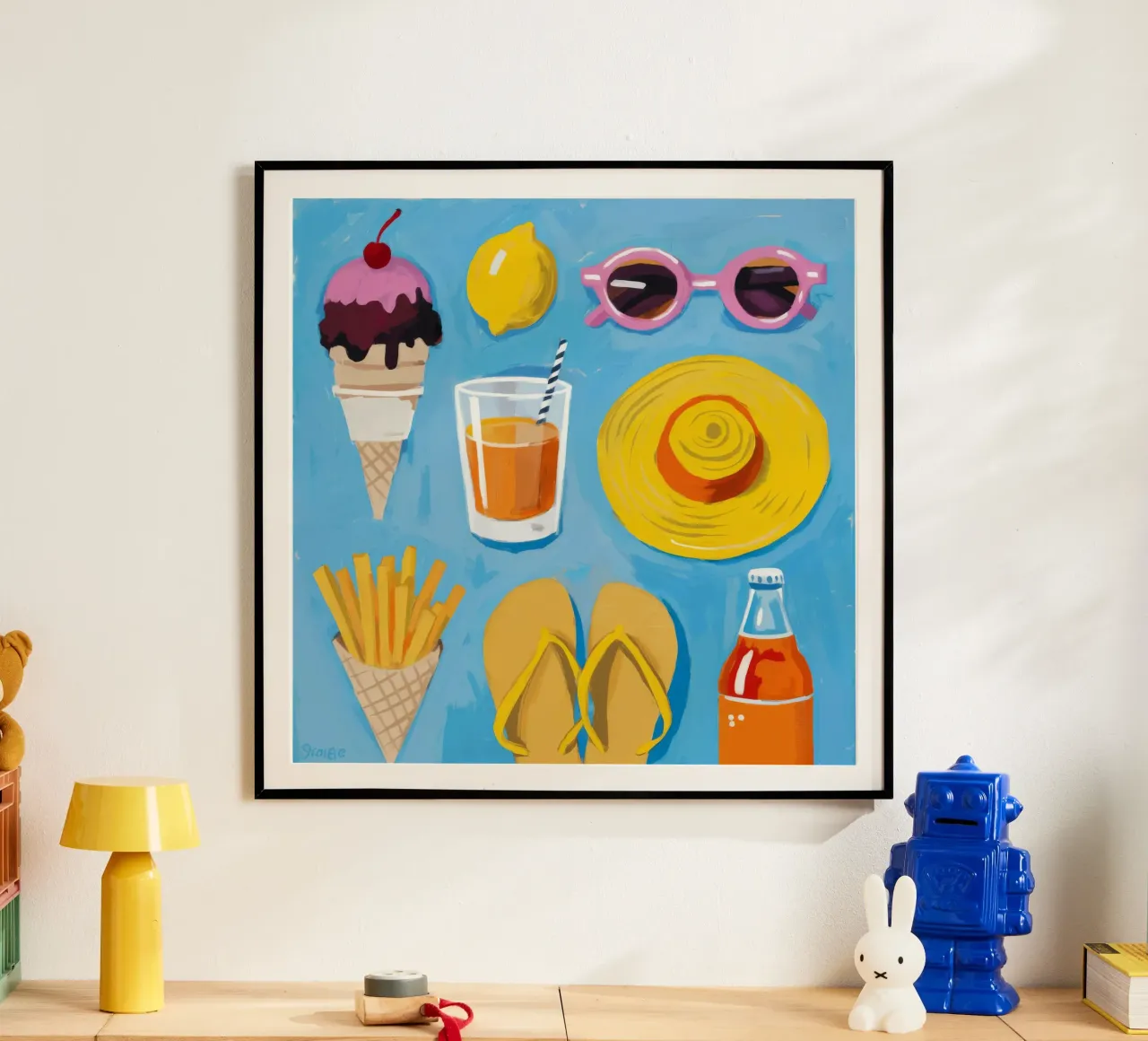 Summer Essentials Flatlay poster by Jasper Rune