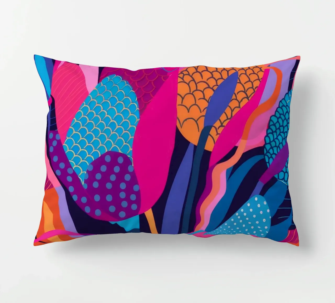 Fioritura floreale fluorescente cuscino da Paez Harmony