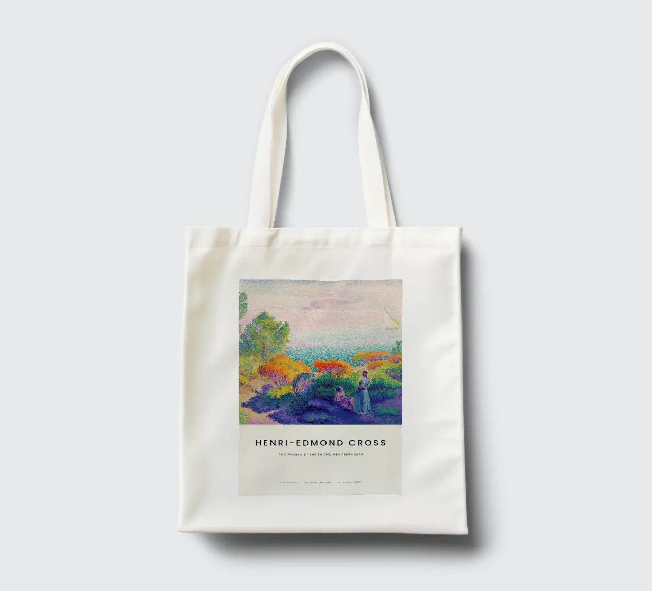Cross - Two Women by the Shore borsa in juta da Vintage by JUNIQE
