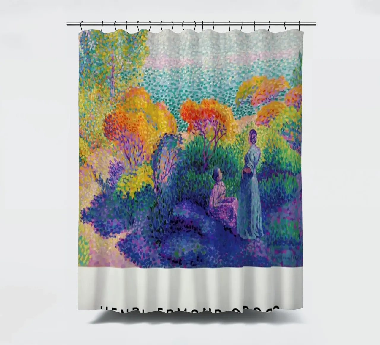 Cross - Two Women by the Shore tenda da doccia da Vintage by JUNIQE