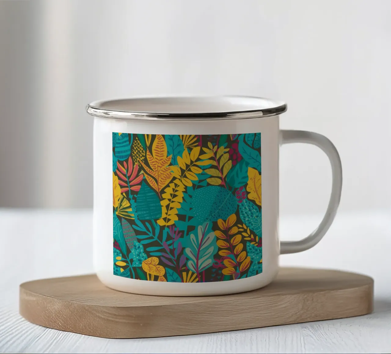 Giungla dell'ora d'oro tazza in smalto da Paez Harmony