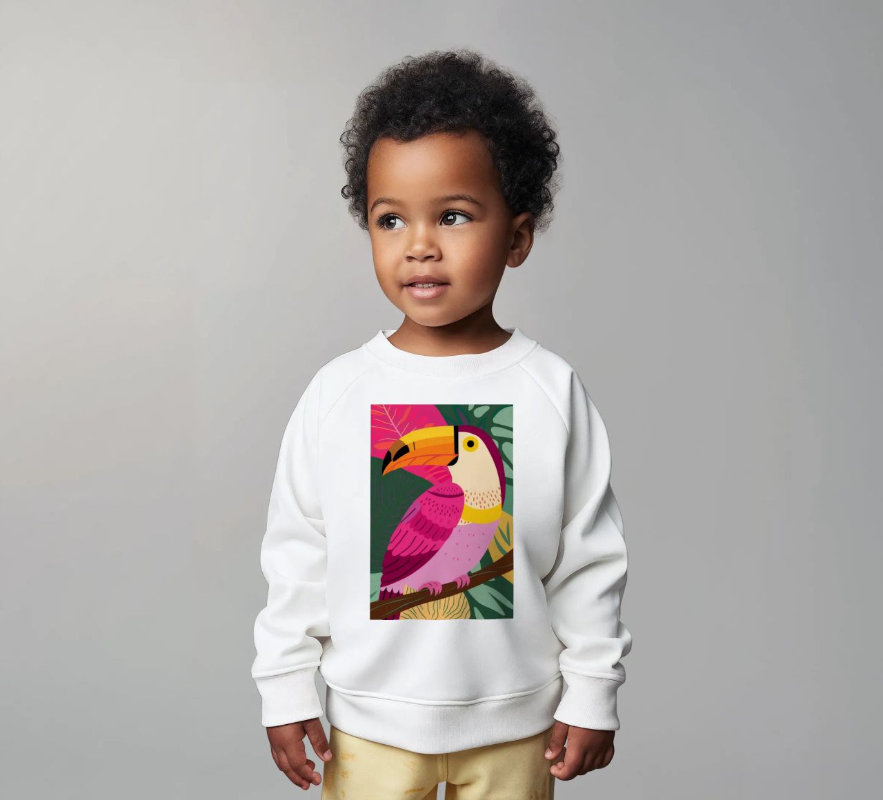 Toucan Tropics Tango felpa neonato da Haven Mirage