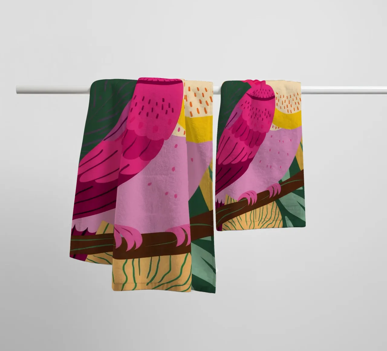 Toucan Tropics Tango asciugamano da bagno da Haven Mirage