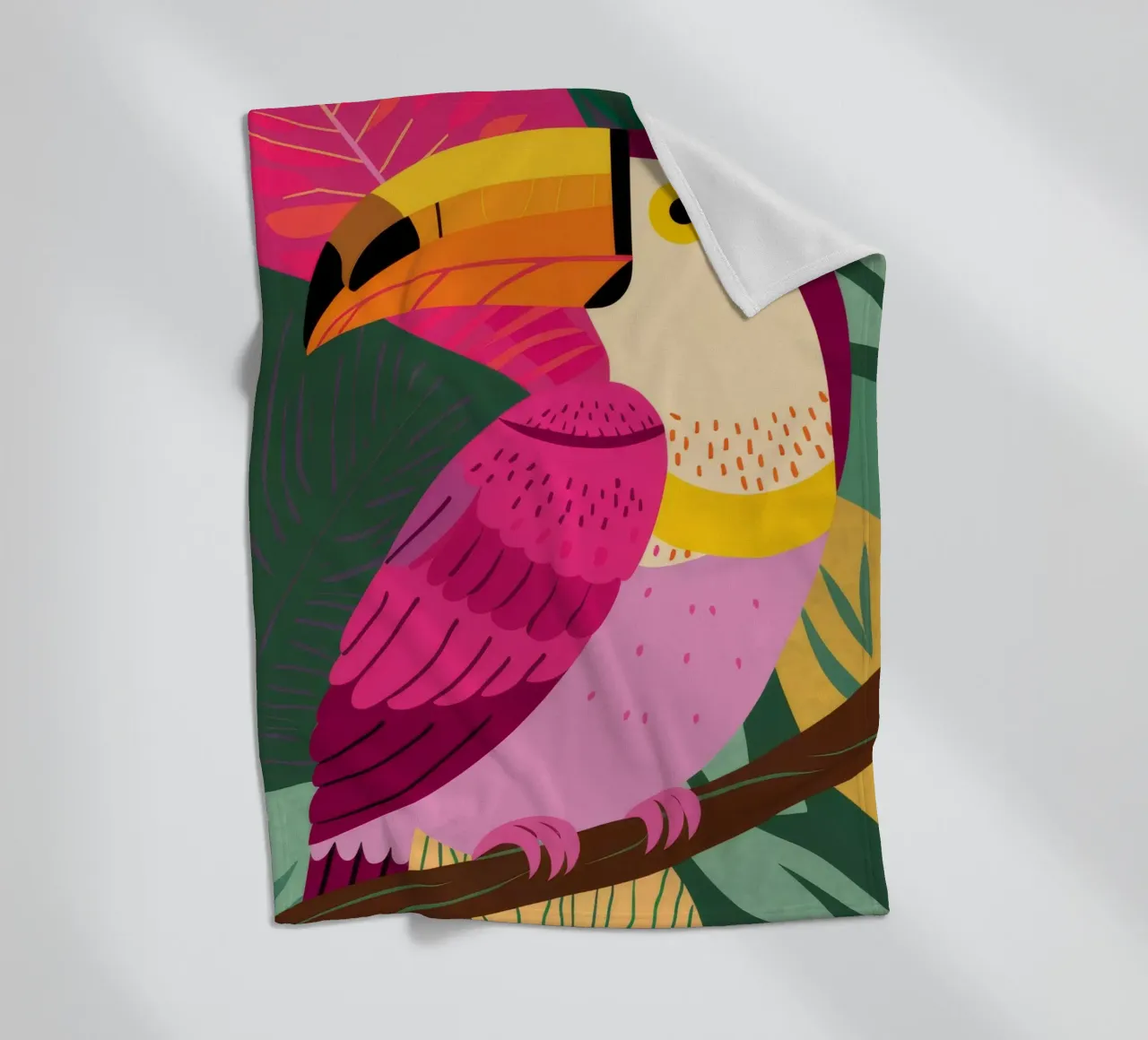 Toucan Tropics Tango coperta in pile da Haven Mirage