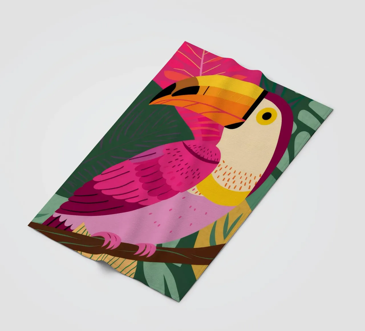Toucan Tropics Tango coperta in pile da Haven Mirage
