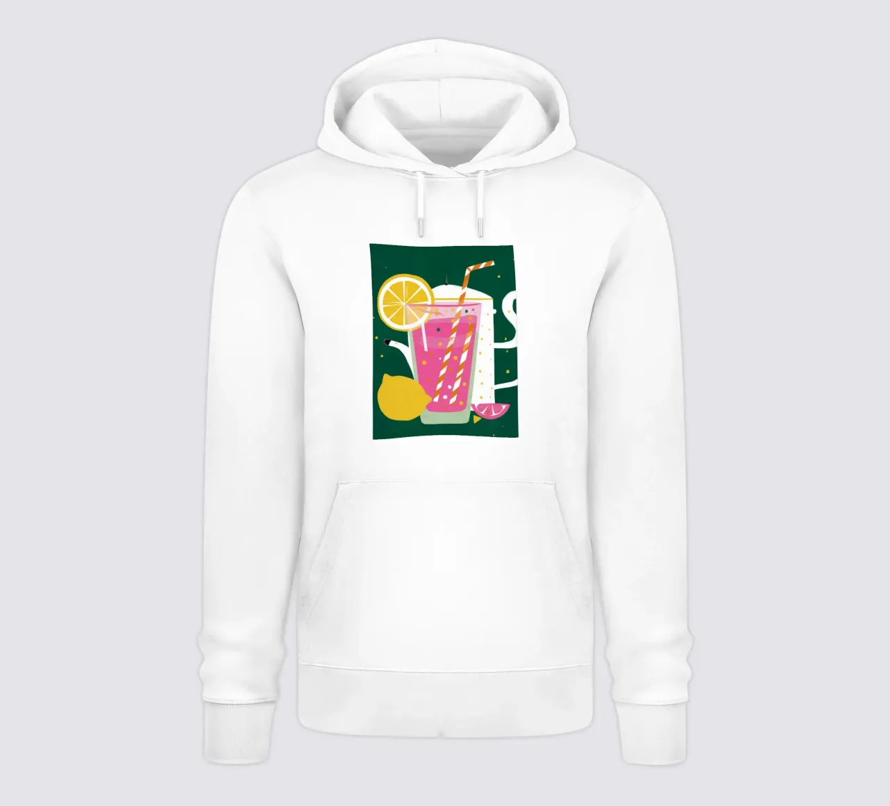 Limonata rosa pop felpa con cappuccio da Jasper Rune