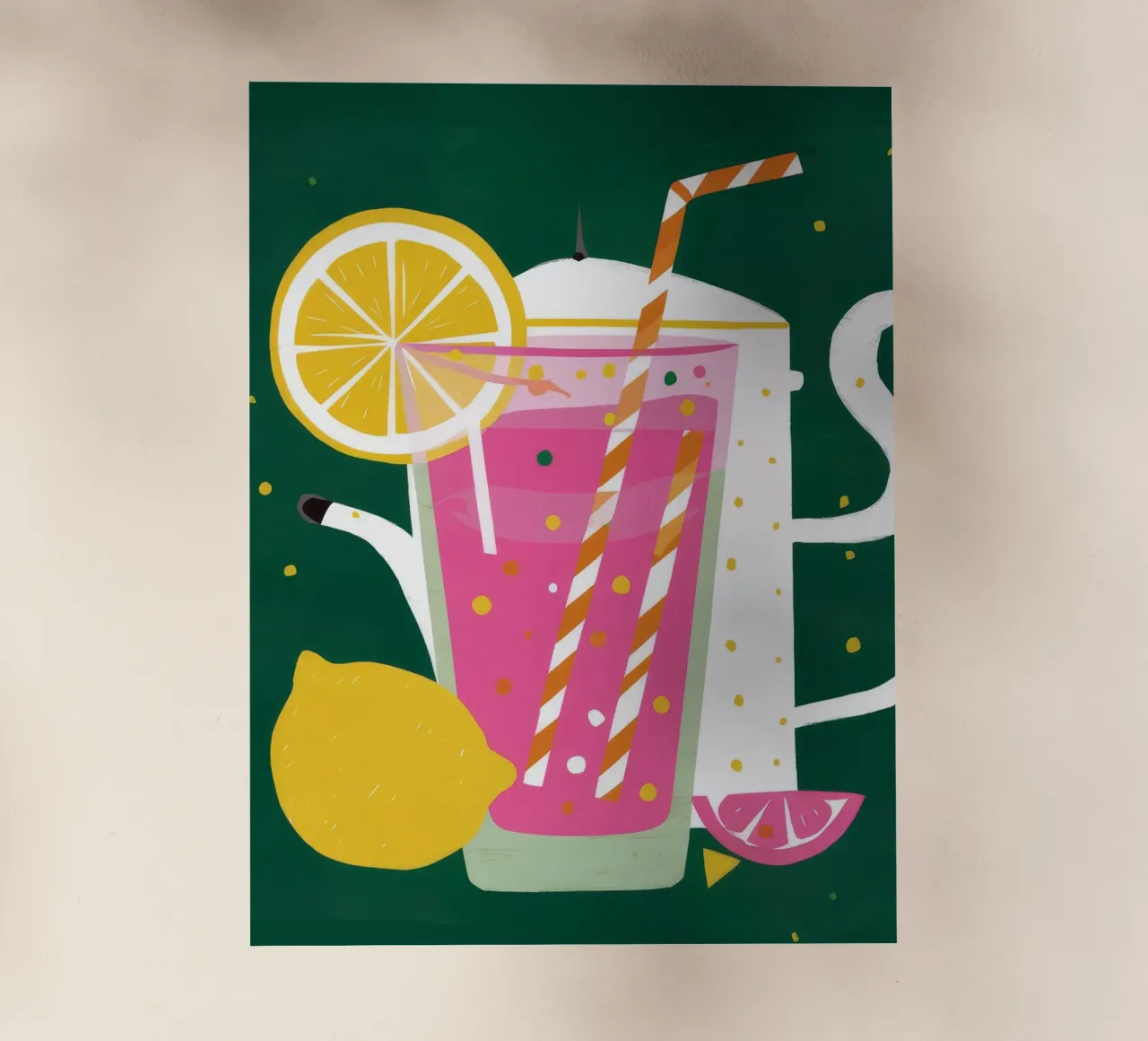Limonata rosa pop pellicola backlit da Jasper Rune