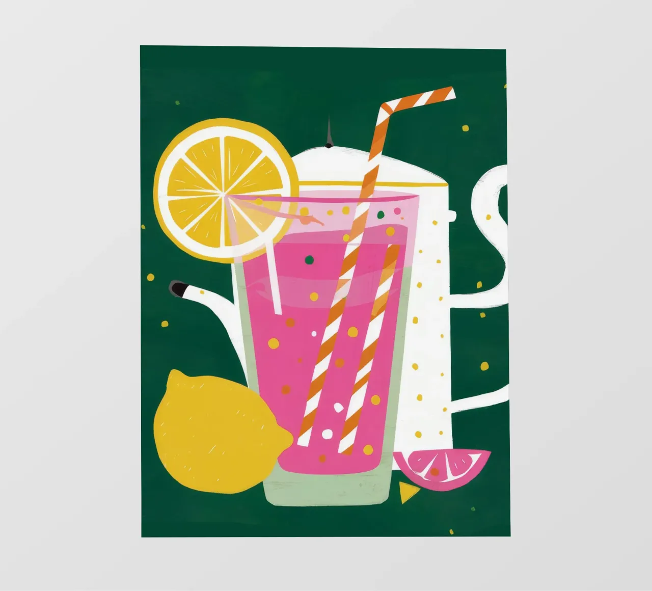 Limonata rosa pop telo in pvc da Jasper Rune