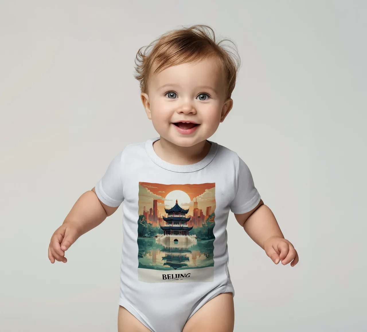 Pechino body neonato maniche corte da 🎁 ARTVI-SHOP