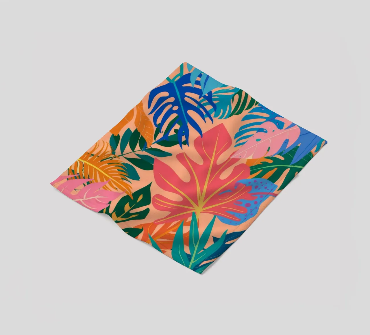 Coral Reef Jungle fleece blanket by Paez Harmony