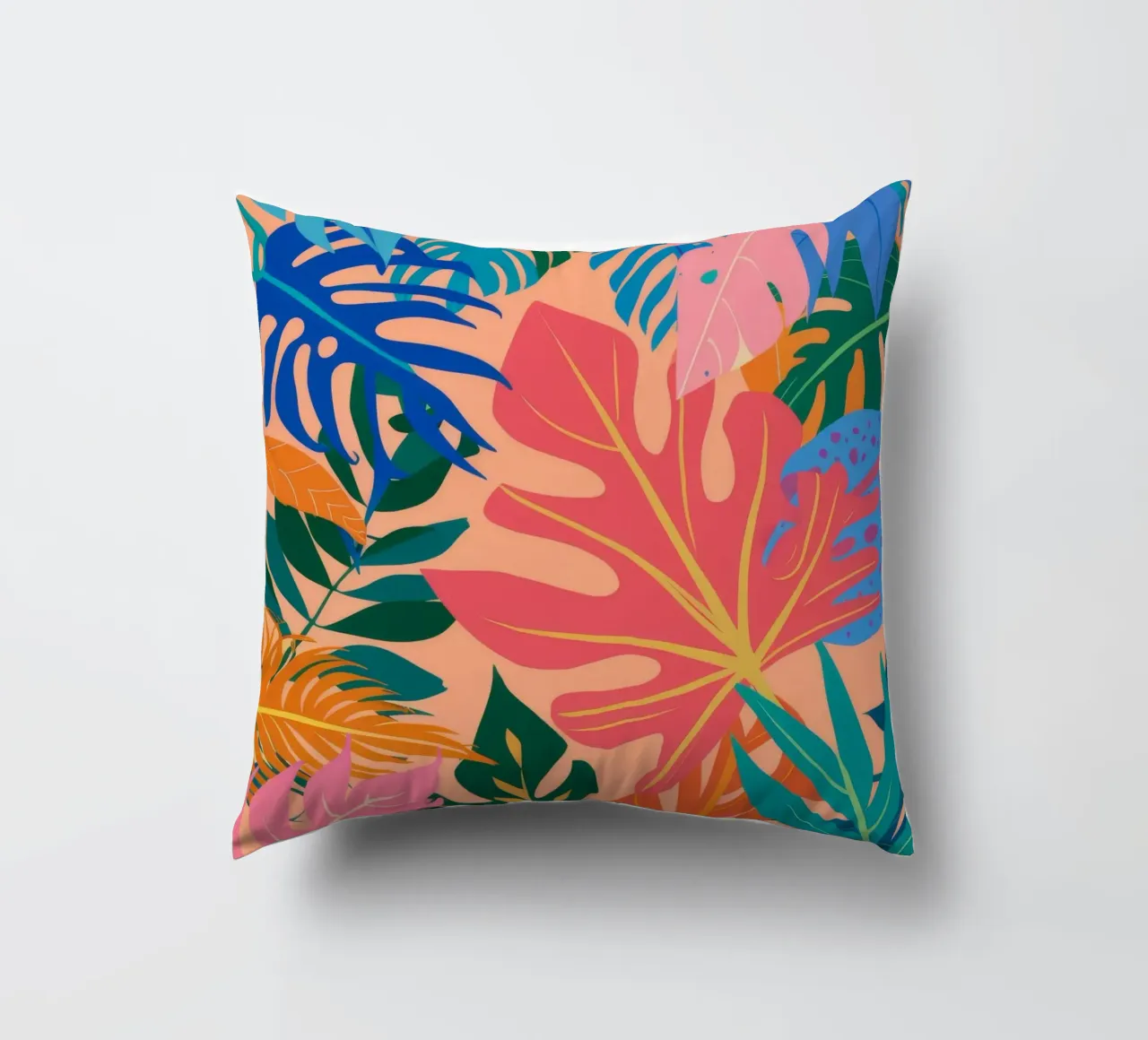 Coral Reef Jungle decorative cushion by Paez Harmony