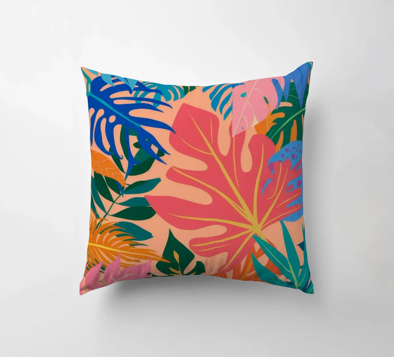 Coral Reef Jungle decorative cushion by Paez Harmony