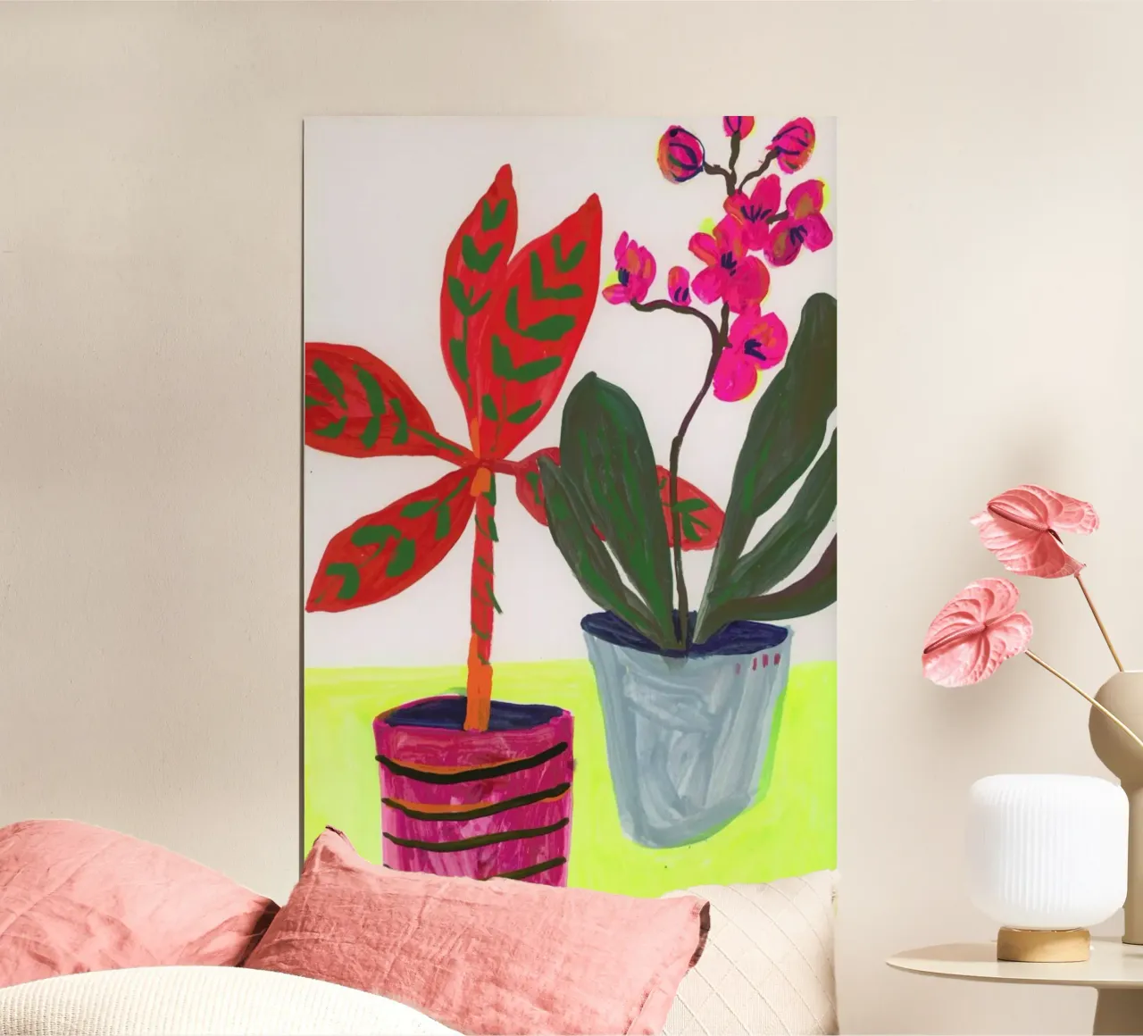 House Plants poster con telaio in plastica da Sonia Brittain