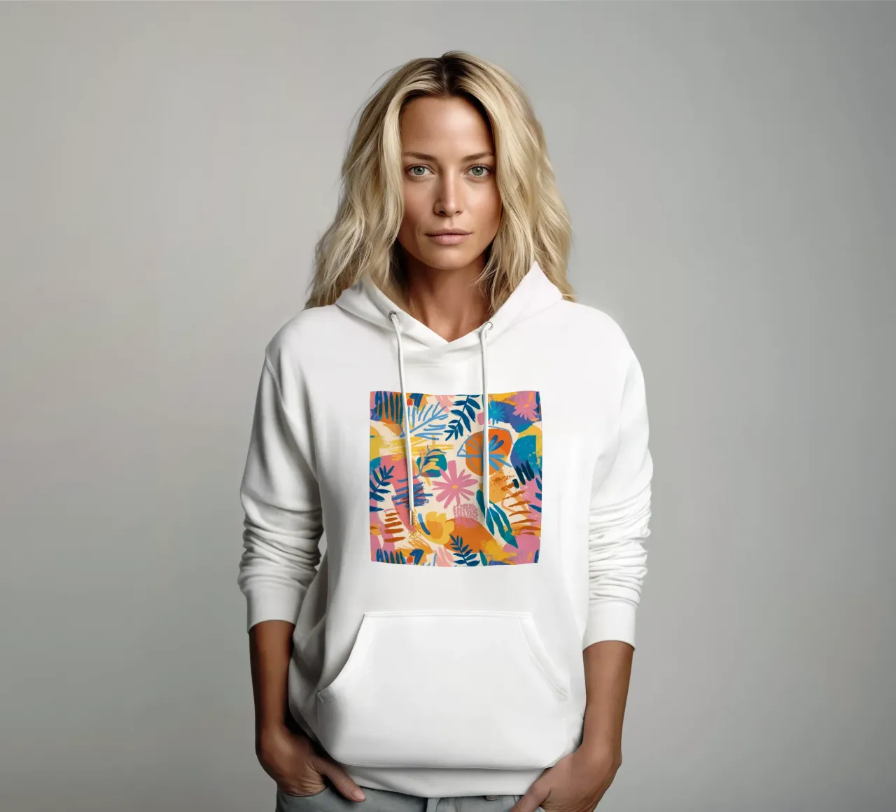 Isla abstracta Bloom sudadera con capucha de Haven Mirage