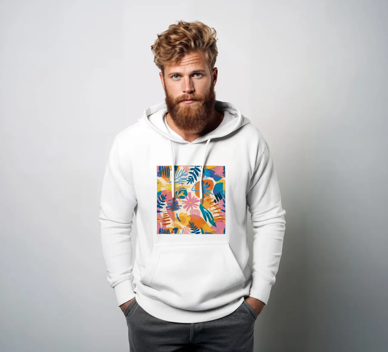 Isla abstracta Bloom sudadera con capucha de Haven Mirage