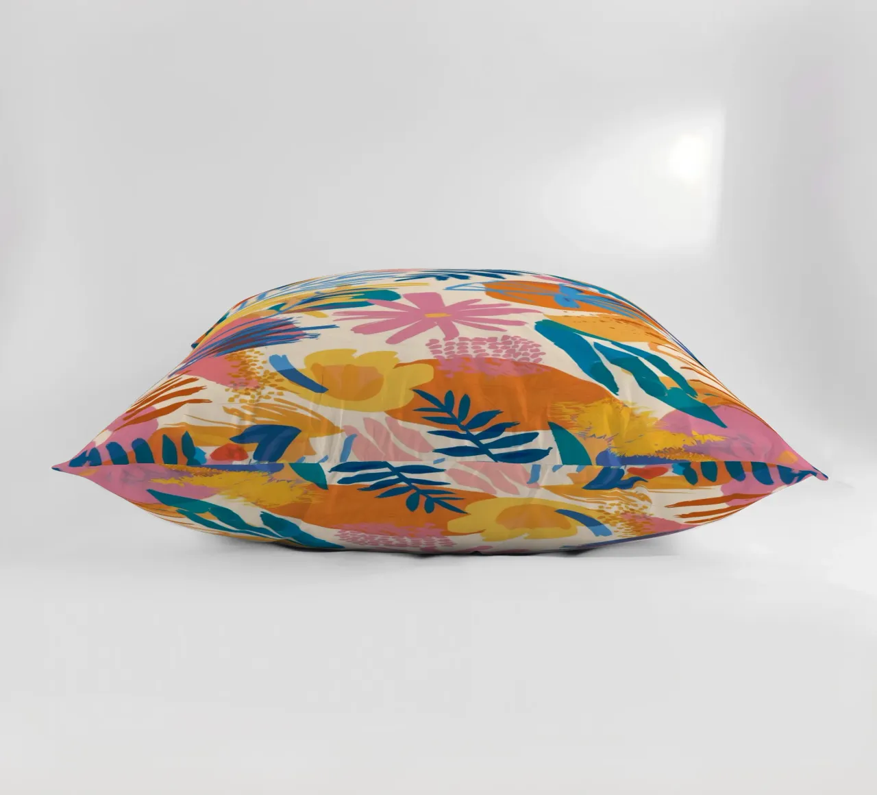 Abstract Island Bloom decorative cushion by Haven Mirage