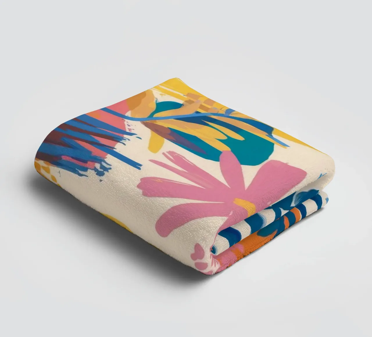 Abstract Island Bloom towel by Haven Mirage