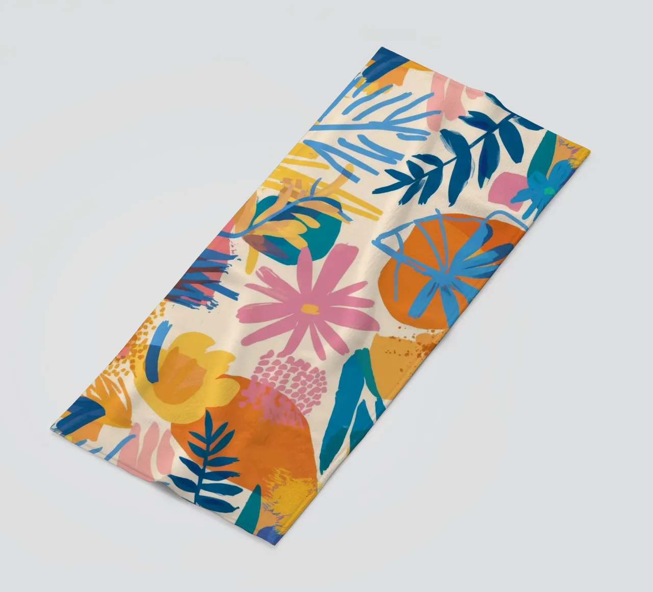 Abstract Island Bloom beach towel by Haven Mirage