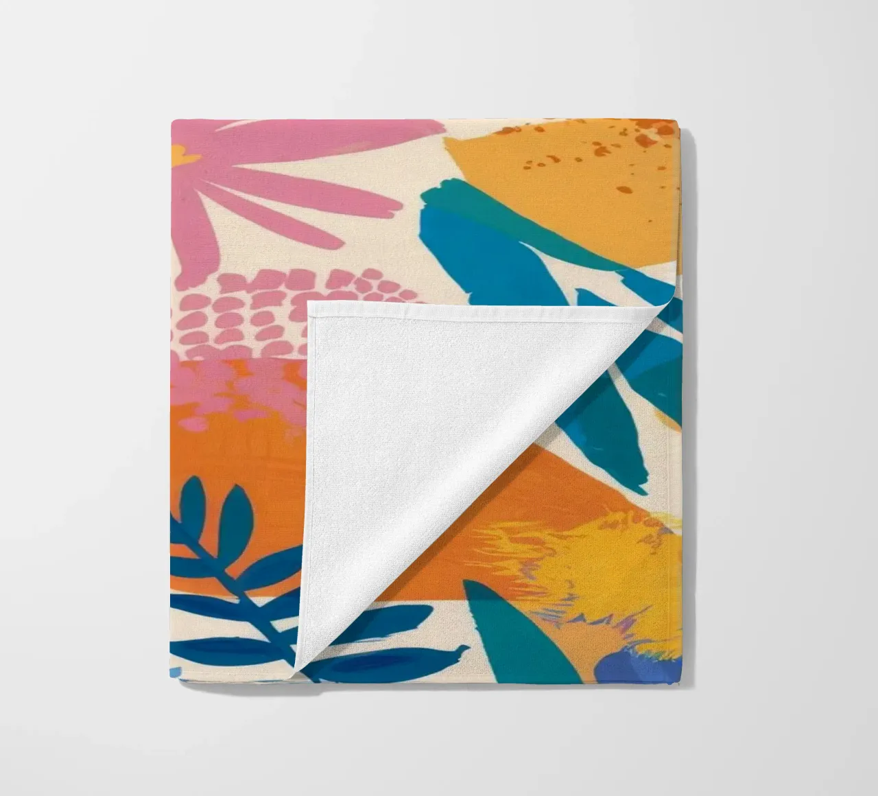 Abstract Island Bloom beach towel by Haven Mirage