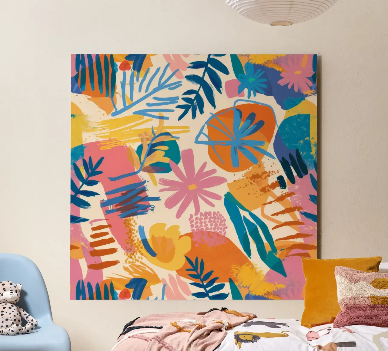 Abstract Island Bloom forex plate by Haven Mirage