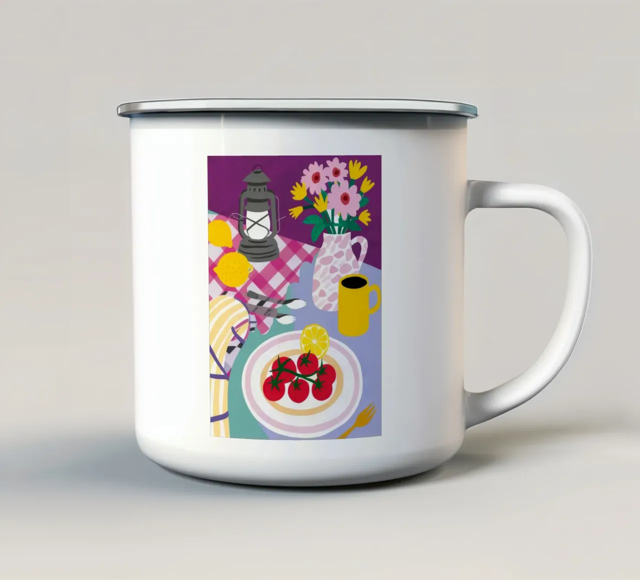 Crostata Picnic ai frutti di bosco tazza in smalto da Jasper Rune