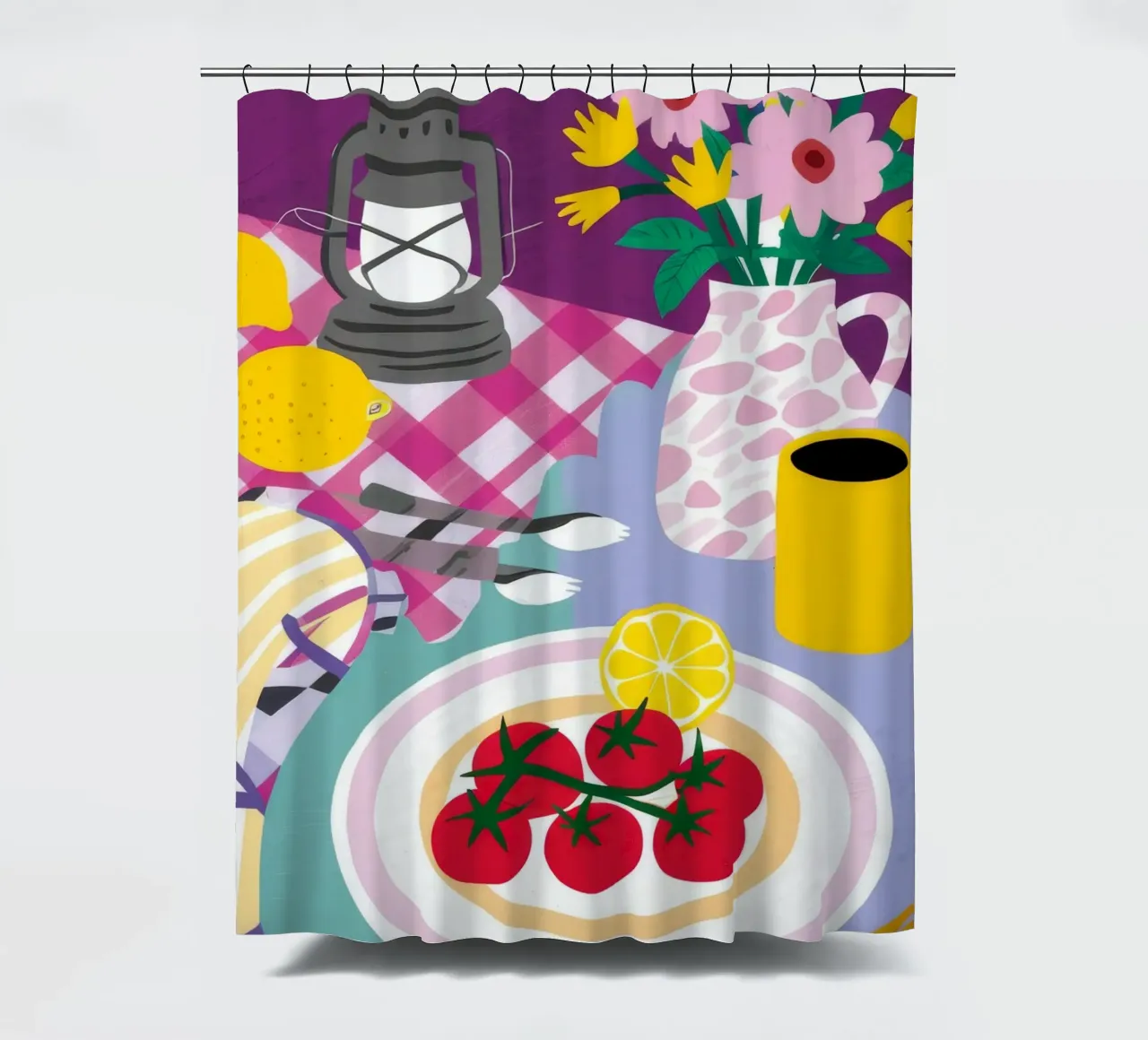 Crostata Picnic ai frutti di bosco tenda da doccia da Jasper Rune
