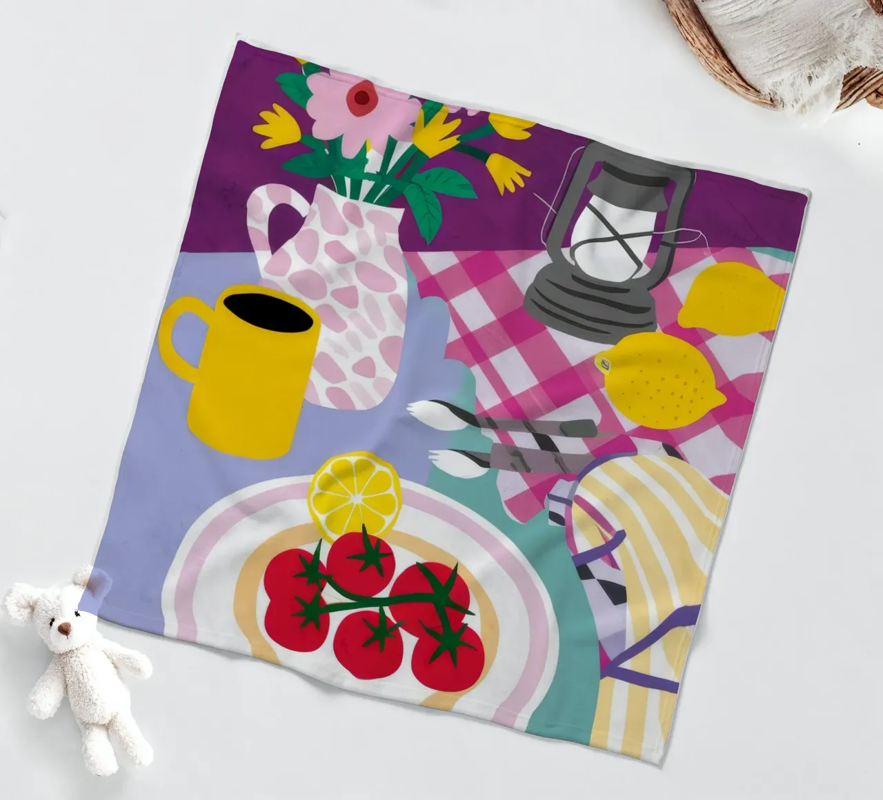 Crostata Picnic ai frutti di bosco coperta in pile da Jasper Rune