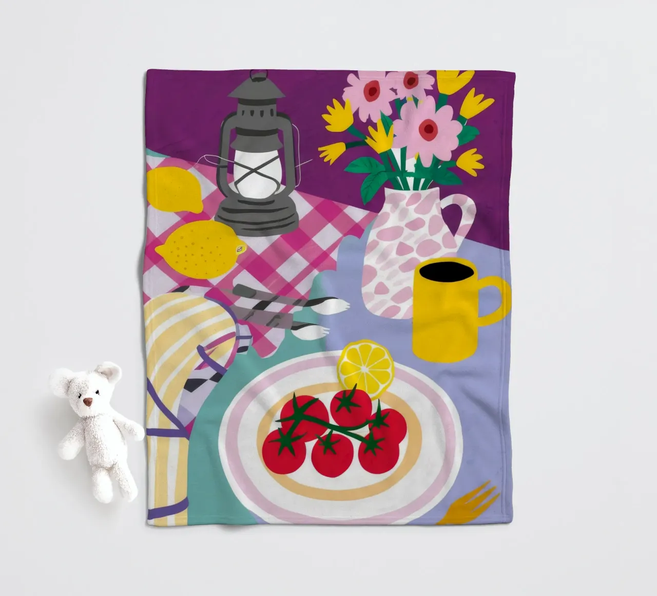 Crostata Picnic ai frutti di bosco coperta in pile da Jasper Rune