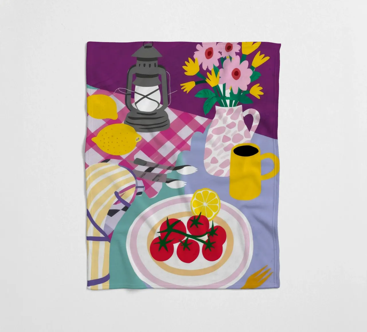 Crostata Picnic ai frutti di bosco coperta in pile da Jasper Rune
