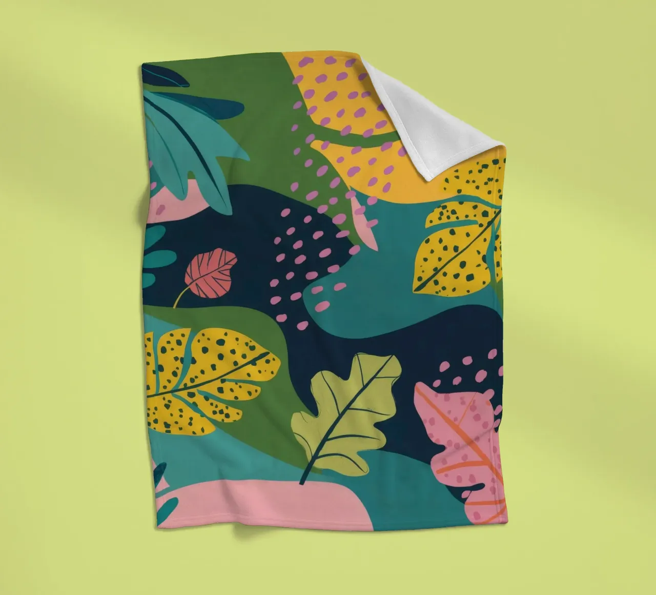 Medley di foglie d'autunno coperta in pile da Paez Harmony