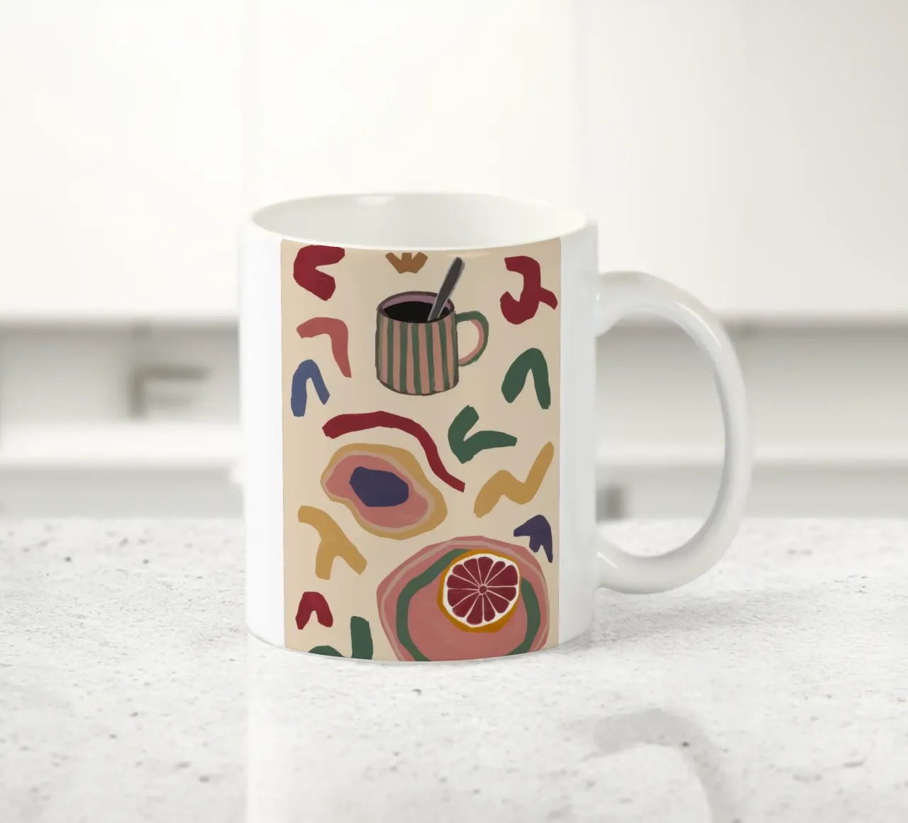 Forme del caffè del mattino tazza in ceramica da Haven Mirage