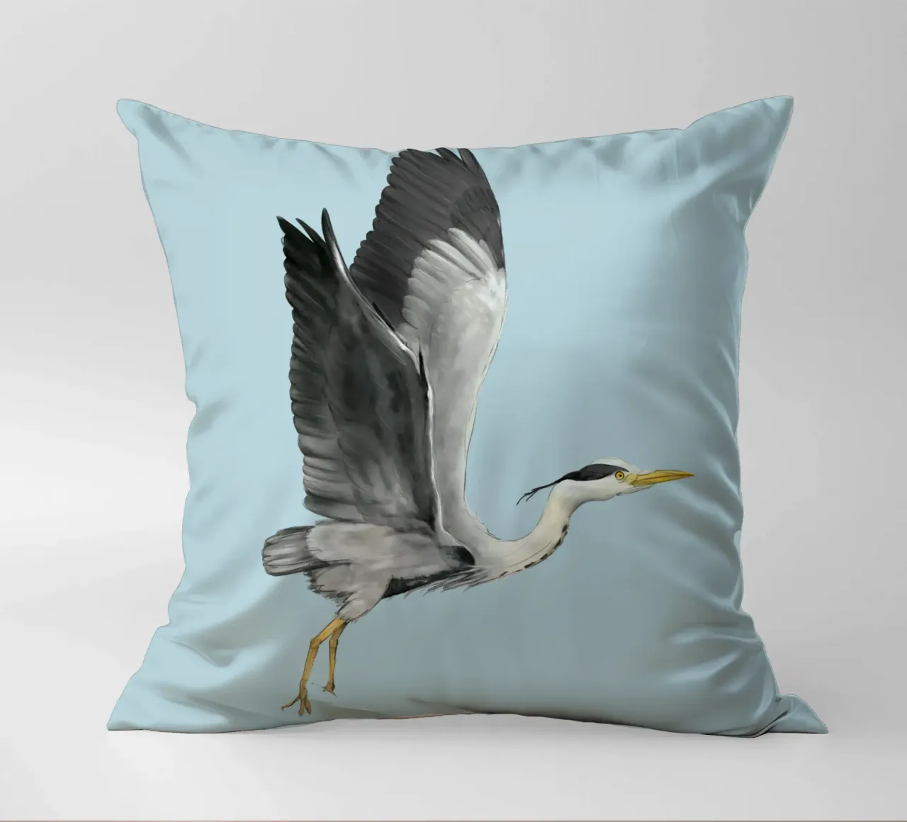 Airone in volo cuscino da BwiseLizzy