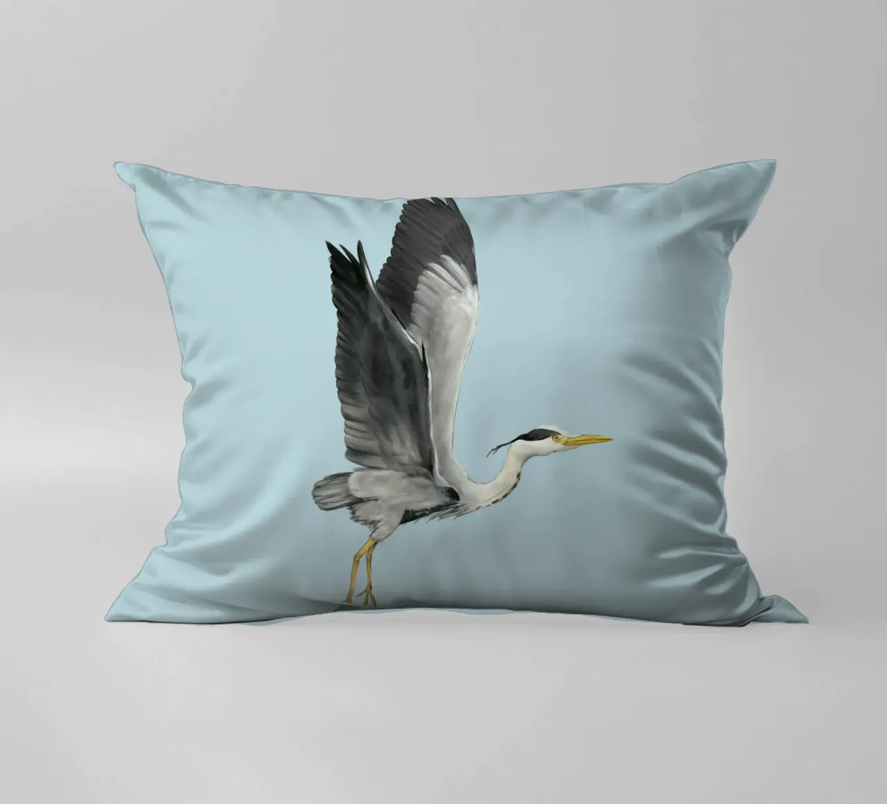 Airone in volo cuscino da BwiseLizzy
