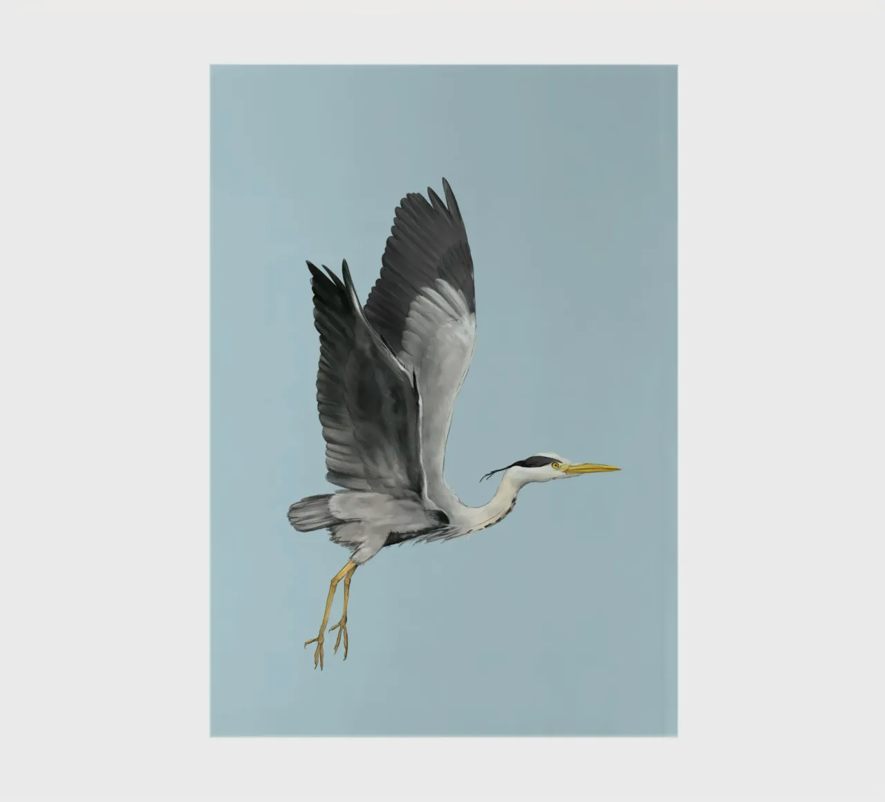 Heron in Flight notebook by BwiseLizzy